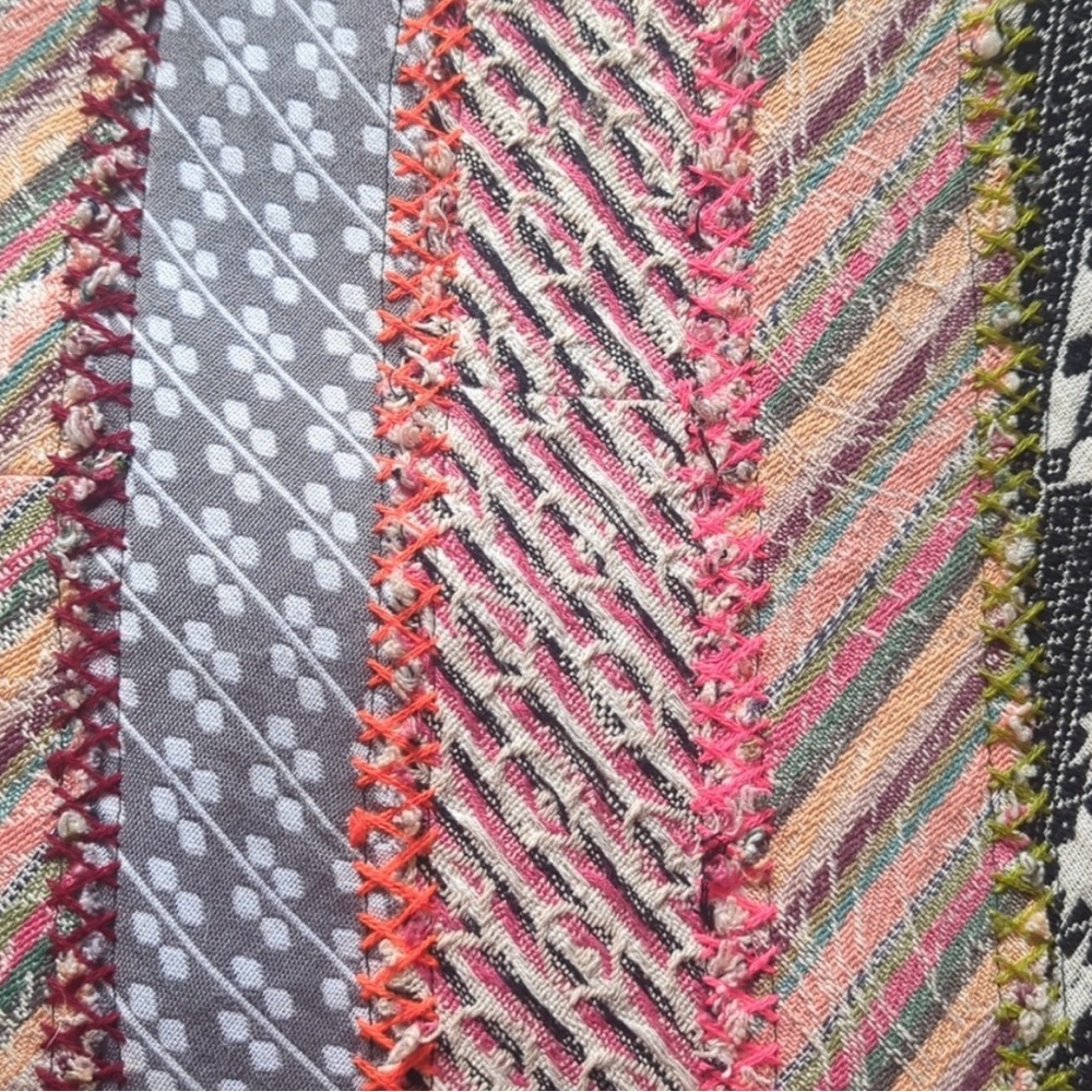 Demdaco Hobo Bag Patchwork Multicolor Bohemian He… - image 4